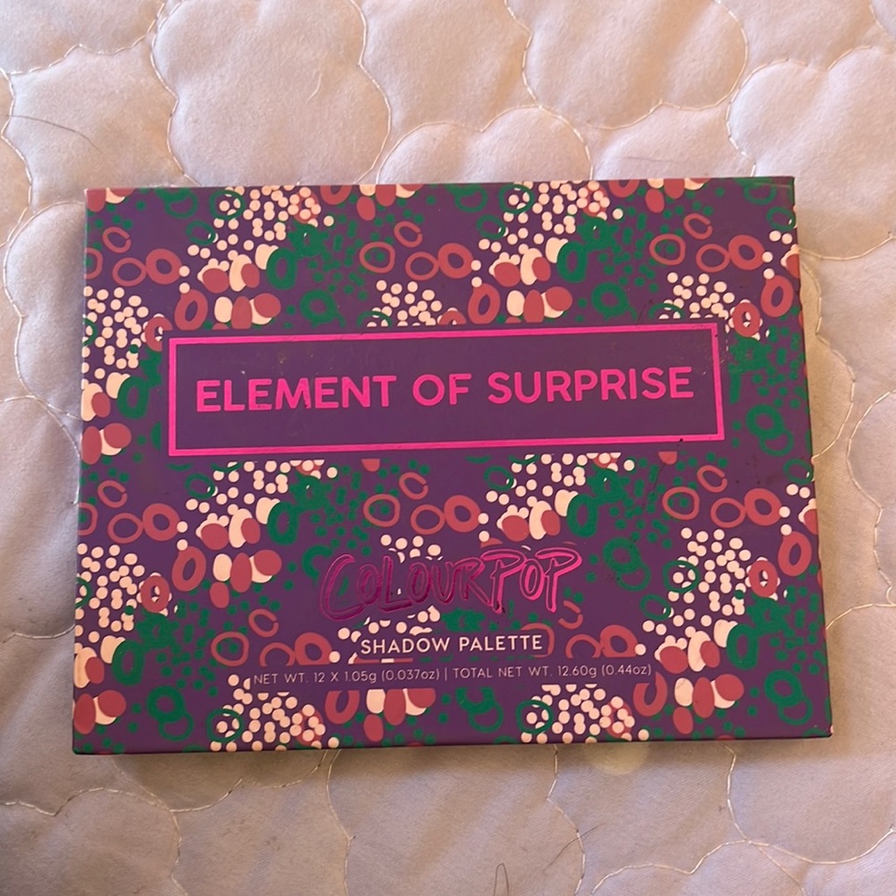 Colourpop element of surprise palette